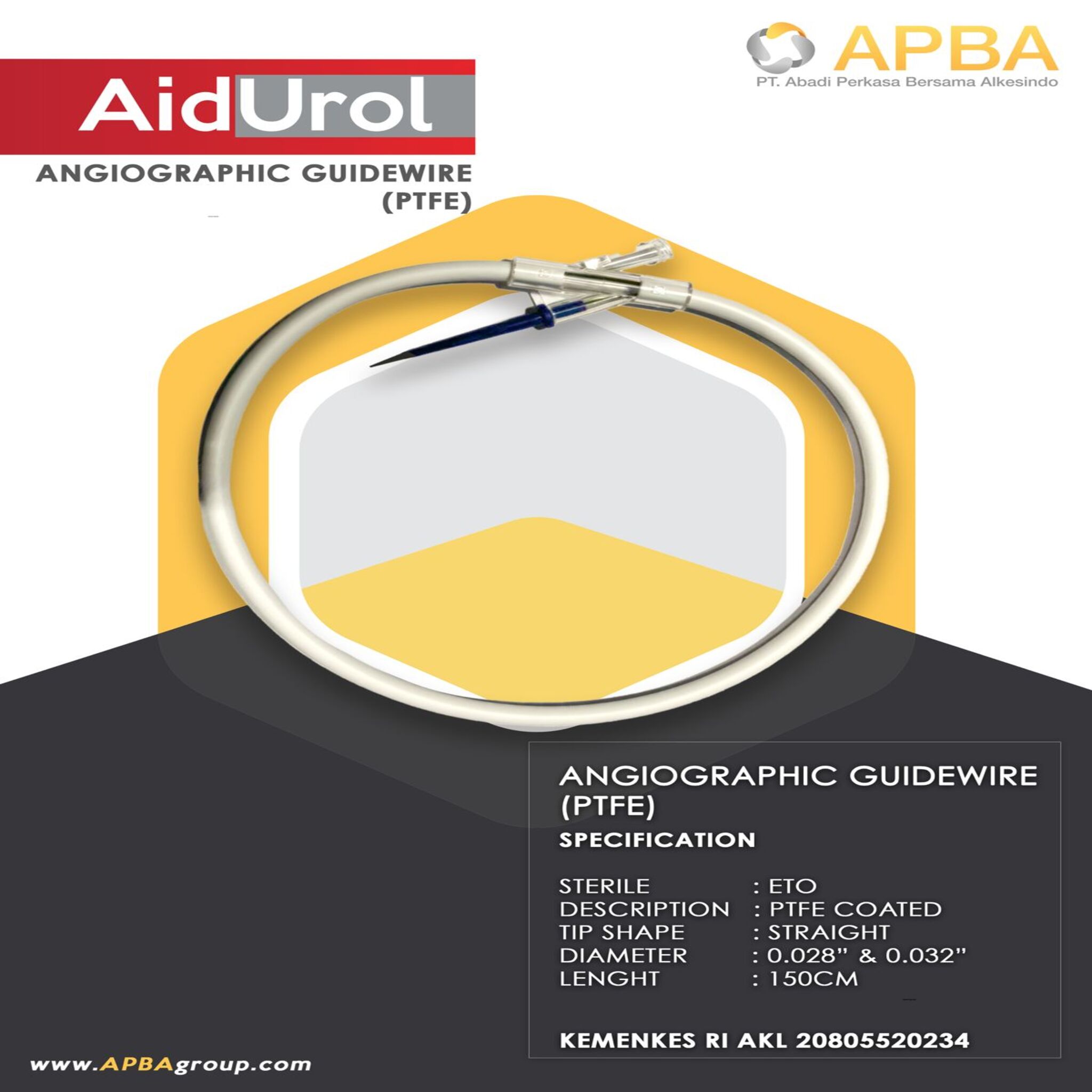 AIDUROL Angiographic Guidewire 0.035 (PTFE)